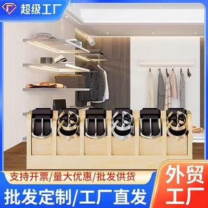 Wooden Belt Storage <b>Box</b> Rectangular Standing Type Durable Clothing Organizer for <b>Wardrobe</b> Organization - Product Image 5
