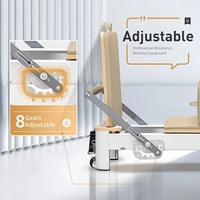 Machine de Pilates Reformer pliable en alliage d'aluminium léger de haute qualité avec accessoires complets pour la maison, la salle de sport et l'usage en studio