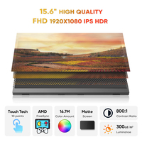 Moniteur de jeu tactile OLED HDR 15,6 pouces 1080P USB-C avec double haut-parleur premium, coque intelligente, écran portable externe IPS PS5