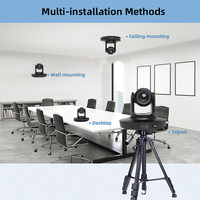 HDKATOV 4K PTZ-Kamera mit 20-fach Optischem Zoom, HDMI, SDI, USB3.0 Live-Streaming-Webcam, PTZ-Konferenzraumkamera für Live-Übertragungen
