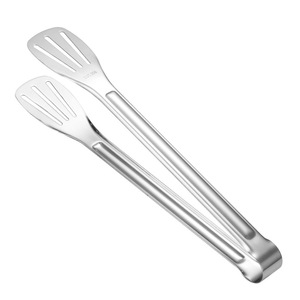 <span class=keywords><strong>Pince</strong></span> alimentaire anti-brûlure en acier inoxydable 304 DQ304 à trois lignes pour barbecue, steak, cuisson du pain, buffet et plats à frire rapides - Product Image 5