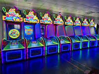 Heetverkopende Super Disc Skill Throwing Disc Game Machine, muntbediende arcadeautomaat voor entertainmentlocaties
