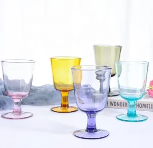 Nổi màu stemware cốc rượu vang đỏ thủy tinh cho lễ hội đám cưới tiệc sinh nhật