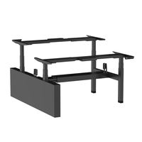 Mobilier de bureau 2 ~ 8 places Table élévatrice à trois étages et double moteur Table élévatrice d'ordinateur de bureau intelligente Table électrique réglable en hauteur