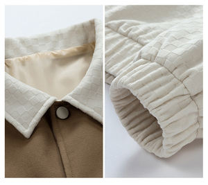 Vestes d'université personnalisées de haute qualité en gros à la mode avec col montant Logo avant Options de correspondance des couleurs multi-poches - Product Image 4