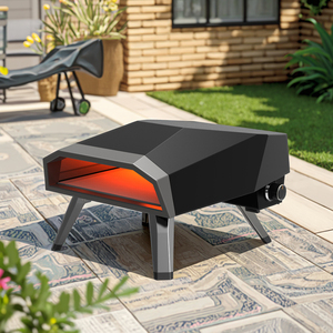 Forno per Pizza a Gas da Esterno di Alta Qualità 16 Pollici, Griglia BBQ Certificata CE, Stile Moderno con Caratteristiche Regolabili, Verniciatura a Polvere, Ottimo Rapporto Qualità-Prezzo - Product Image 1