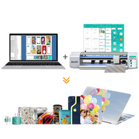 Máquina de impresión y corte de pegatinas para portátiles personalizada IDSKIN, cortador e impresora de pegatinas para portátiles 3D