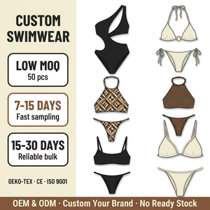 Costumi da Bagno Personalizzati OEM ODM, Bikini e Costumi Interi da Donna, Basso MOQ 50 Pezzi, Campionatura Rapida, Produzione in Fabbrica - Product Image 1