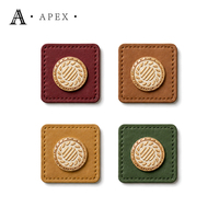 APEX Étiquettes en cuir décoratives personnalisées pour hijab, abaya, foulards, sacs, couvre-chefs, vêtements, chaussures et articles de marque