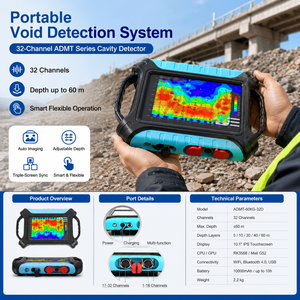 Instrumento de Detección de Huecos de Alta Precisión Xinsu de 32 Canales, 1 Año de Garantía, IP55, para Prospección Arqueológica y Ambiental - Product Image 2