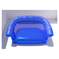 Canapé-lit gonflable en PVC certifié ISO9001, convertible, une place, pour salon et salle de sport, ensemble de meubles pour entrepôt