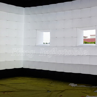 Maison légère menée portative de tente d'événement de grandes tentes gonflables blanches de cube en partie à vendre