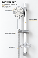 Ensemble de douche thermostatique intelligent de luxe moderne, haute pression, économie d'eau, effet pluie, mitigeur de salle de bain apparent complet