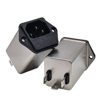 Connecteur d'assurance 6A 125/250VAC C14 Prise de filtre EMI d'entrée avec porte-fusibles Type de vis pour équipement