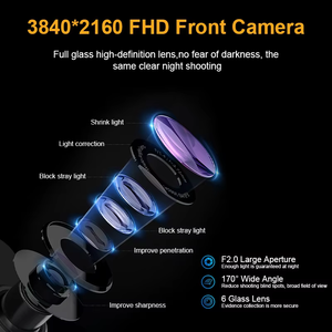 10 Inch Touch Screen Car Mirror Camera 4k Wifi Gps Dash Cam Doble Camara Mirror Car Dvr Dual Lens Front and Rear 4k <strong>Dashcam</strong> - Product Image 4