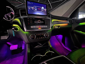 Luz Ambiental LED para Interior <span class=keywords><strong>de</strong></span> Auto Autowellus, para Benz GLE/GLS/GL/ML W166, con Caja <span class=keywords><strong>de</strong></span> Almacenamiento y Enchufe para Pies, 12V, 1 Año <span class=keywords><strong>de</strong></span> Garantía, para Volante a la Derecha e Izquierda - Product Image 5