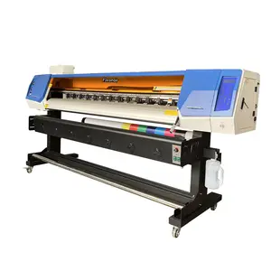 Harga pabrik 1.6m Format besar xp600 i3200 Eco Solvent Printer spanduk mobil bungkus mesin cetak untuk dijual