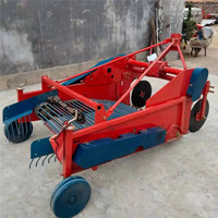 Moissonneuse-batteuse vibrante à quatre roues tractée par un tracteur pour pommes de terre, patates douces, radis, gingembre ; Haute productivité