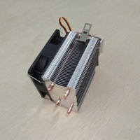 Pendingin CPU DC 12V yang Dapat Disesuaikan dengan Kipas LED, Radiator Tembaga, Bantalan Cairan RGB untuk Casing Komputer