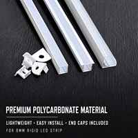 Manchon pour bande LED rigide de 8 mm, éclairage de meuble, éclairage de rayonnage, éclairage linéaire, accessoire d'éclairage LED