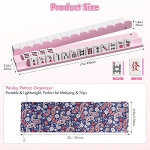 Soporte de madera para Mahjong, adorno de almacenamiento de escritorio portátil magnético, diseño moderno y sencillo, accesorios de juego unisex - Product Image 4