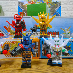 असेंबल किए गए एब्स प्लास्टिक मॉडल टॉय यूनिसेक्स बिल्डिंग ब्लॉक 1:<span class=keywords><strong>3</strong></span> पैमाने 40-टुकड़ा संगत बॉक्ड मेचा रात बाजार उपहार - Product Image 1