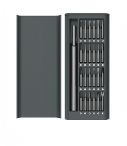 Kit de tournevis magnétique multifonction à manche en acier de 24 pièces avec options OEM de qualité DIY pour la réparation d'ordinateurs domestiques - Product Image 1