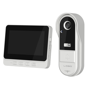 Plug-and-play 4.3inch hiển thị không dây thông minh chuông cửa 2 chiều talkback an ninh nhà pin Powered không có ứng dụng cần thiết-giám sát IP - Product Image 1