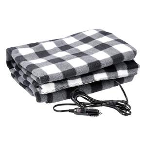 New Arrival Large 12V Heated Car Van Travel Electric Blanket Warm Fleece Cuddle Rug <b>Throw</b> for Car Truck// - Product Image 1