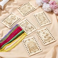 6 Set Tarot Broderie Fil Organisateur Cartes DIY Couture Stockage Fil En Bois Broderie Fil De Stockage Titulaires
