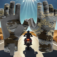 Gants de moto unisexes en polyester avec impression de logo, protection solaire estivale, antidérapants, résistants à l'usure, pour la pêche et les sports de plein air