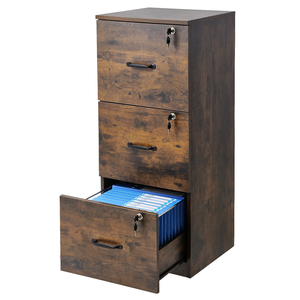 Armoire de rangement en métal moderne, écologique et durable, prix d'usine, 3 tiroirs verrouillables, serrure à clé, réglable, format A4, acier, pour la maison ou le <span class=keywords><strong>bureau</strong></span> - Product Image 2