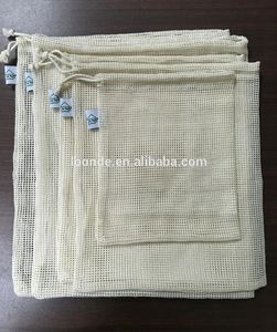 Bolsas reutilizables de algodón natural con embalaje de papel - Product Image 2