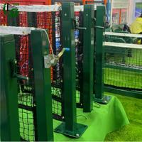 Poteau de filet de pickleball professionnel en acier galvanisé, portable et sur roues, pour le sport et le divertissement, pour clubs, gymnases et terrains