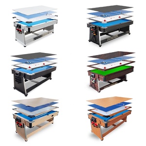 Mesa de billar 4 en 1 mejorada SZX éxito de ventas al por mayor mesa de billar multifuncional 7 pies para diversión - Product Image 6