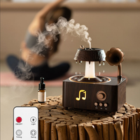 Nouveau Diffuseur d'Huiles Essentielles Goutte de Pluie 2026 avec Enceinte Bluetooth, Télécommande, Style Vintage et Lumières Colorées pour Ambiance de Chambre