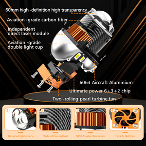 Đèn pha chiếu sáng Bi-<span class=keywords><strong>LED</strong></span> AKE A90 3 inch, chiếu gần 60W, chiếu xa 70W, tia laser <span class=keywords><strong>90W</strong></span>, thấu kính chiếu sáng Bi-<span class=keywords><strong>LED</strong></span> Laser - Product Image 5