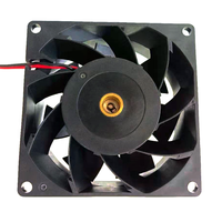 Ventilateur axial DC 8032 8CM 12V 24V 48V à haut débit d'air (CFM), 80x80x32mm, ventilateur DC à faible bruit, ventilateur industriel haute pression pour dépoussiéreur