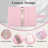 Nouveau design – Carnet de budget A6 en cuir PU avec enveloppes et étiquettes autocollantes – Organiseur de budget en gros