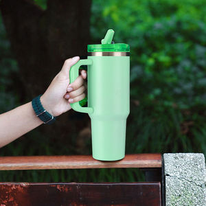 Tazza termica regalo promozionale stagionale prezzo di fabbrica all'ingrosso acciaio inossidabile isolato stampa personalizzata a prova di perdite coperchio in paglia Tumbler - Product Image 5