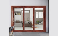Meilleur prix Porte coulissante verticale intérieure solide Porte coulissante miroir pleine lite Porte coulissante en verre
