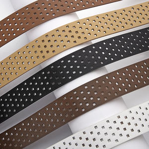 Cinturones de <span class=keywords><strong>Moda</strong></span> de Cuero Sintético PU para Mujer, Diseño Vintage 2026, Estilo Hueco, Hebilla de <span class=keywords><strong>Pin</strong></span>, Cinturones Elegantes para Dama - Product Image 3