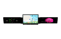 Asvegen Écran Triple Universel 13,1"+12,3" pour Autoradio Android Vietnam Tram LIMO 2.5K+2.5K Qualcomm 8 cœurs CarPlay GPS DSP