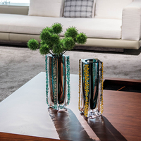 Vases en verre et en cristal de luxe faits à la main Design intemporel pour la décoration intérieure haut de gamme