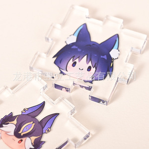 Juego de rompecabezas acrílico Yili, cuadro personalizado de dibujos animados, adorno de escritorio en forma de cubo, regalo para niños de 8 a 13 años - Product Image 4
