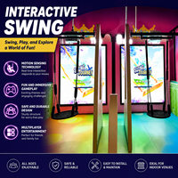 Système de projection interactive pour balançoire, jeu de balançoire immersif à détection de mouvement pour équipement de terrain de jeux commercial intérieur