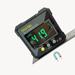 Máy đo độ nghiêng kỹ thuật số 4x90 ° kỹ thuật số độ phân giải 0.05 ° thước đo góc kỹ thuật số cơ sở từ tính cảm biến đo độ nghiêng bằng nhựa với màn hình LCD - Product Image 5
