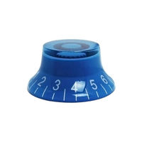 Kenop Gitar Plastik Model Topi Biru Grosir untuk Kontrol Kecepatan Gitar Elektrik LP