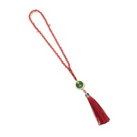 Tendance cristal chaîne bracelet musulman 45 perles de prière gland arbre de vie chapelet collier saoudien tasbeeh religieux Citrine Subha