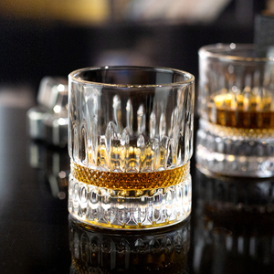 NUEVO ESTILO Único Grabado Heave Base Vasos de whisky Antiguo para beber Bourbon Vodka Ron Licor Rocas - Product Image 2